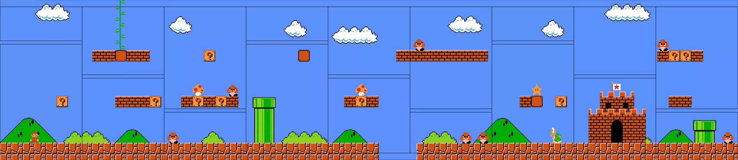 Super mario уровень. Супер Марио БРОС Денди уровни. Карта игры Марио. Super Mario Bros. Уровень 1-1. Карта Марио БРОС.