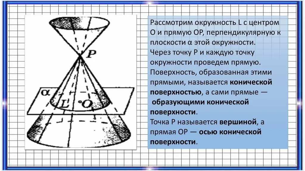 Перпендикулярные образующие конуса. Конус понятие конуса 11 класс. коническая поверхность. конус презентация 11 класс. коническая поверхность это в геометрии.