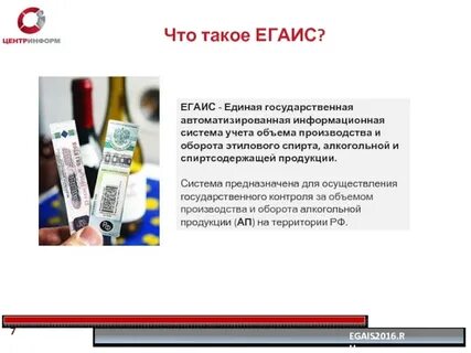 Алкогольная продукция егаис