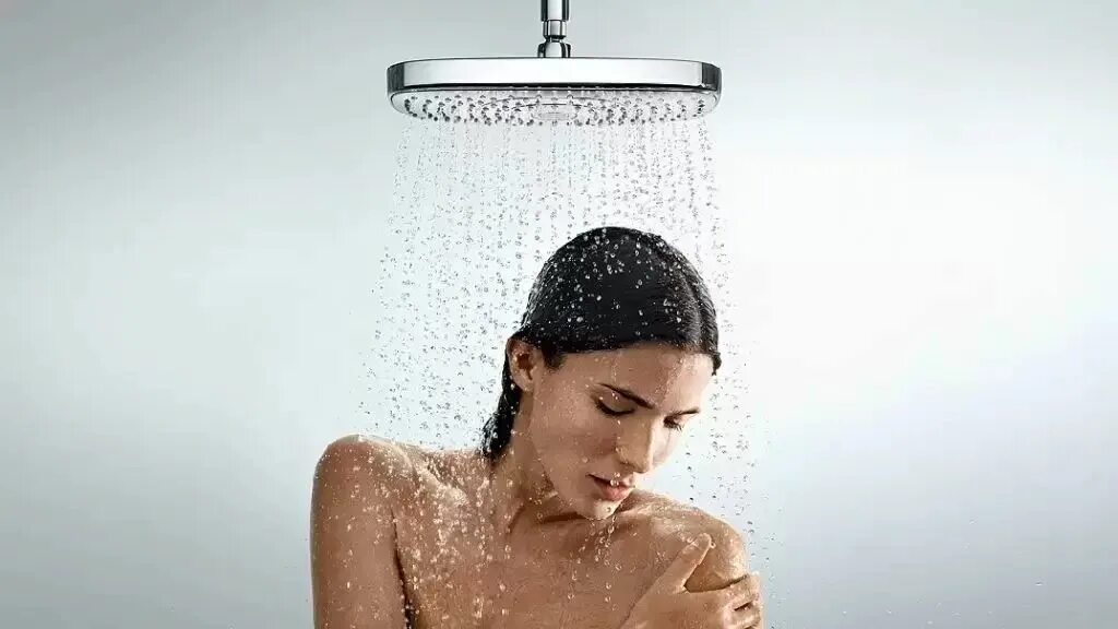 Hansgrohe Raindance. Shower hygienic Hansgrohe. Под душем.