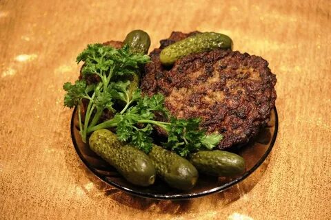 Котлеты из печени с кабачком