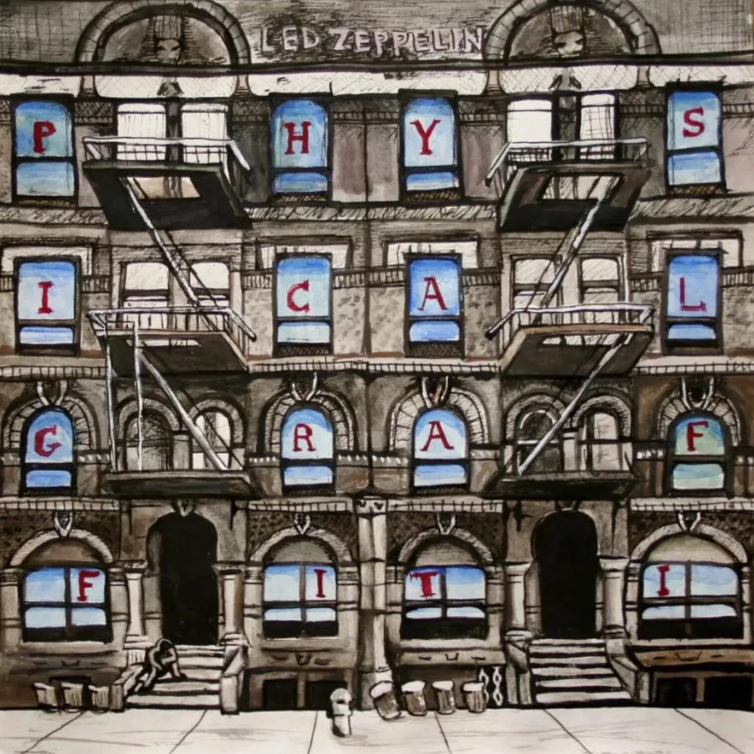 Led zeppelin physical. Led Zeppelin physical Graffiti обложка альбома. Led Zeppelin physical Graffiti 1975. Led Zeppelin physical Graffiti 1975 обложка. Physical Graffiti led Zeppelin альбомы led Zeppelin.