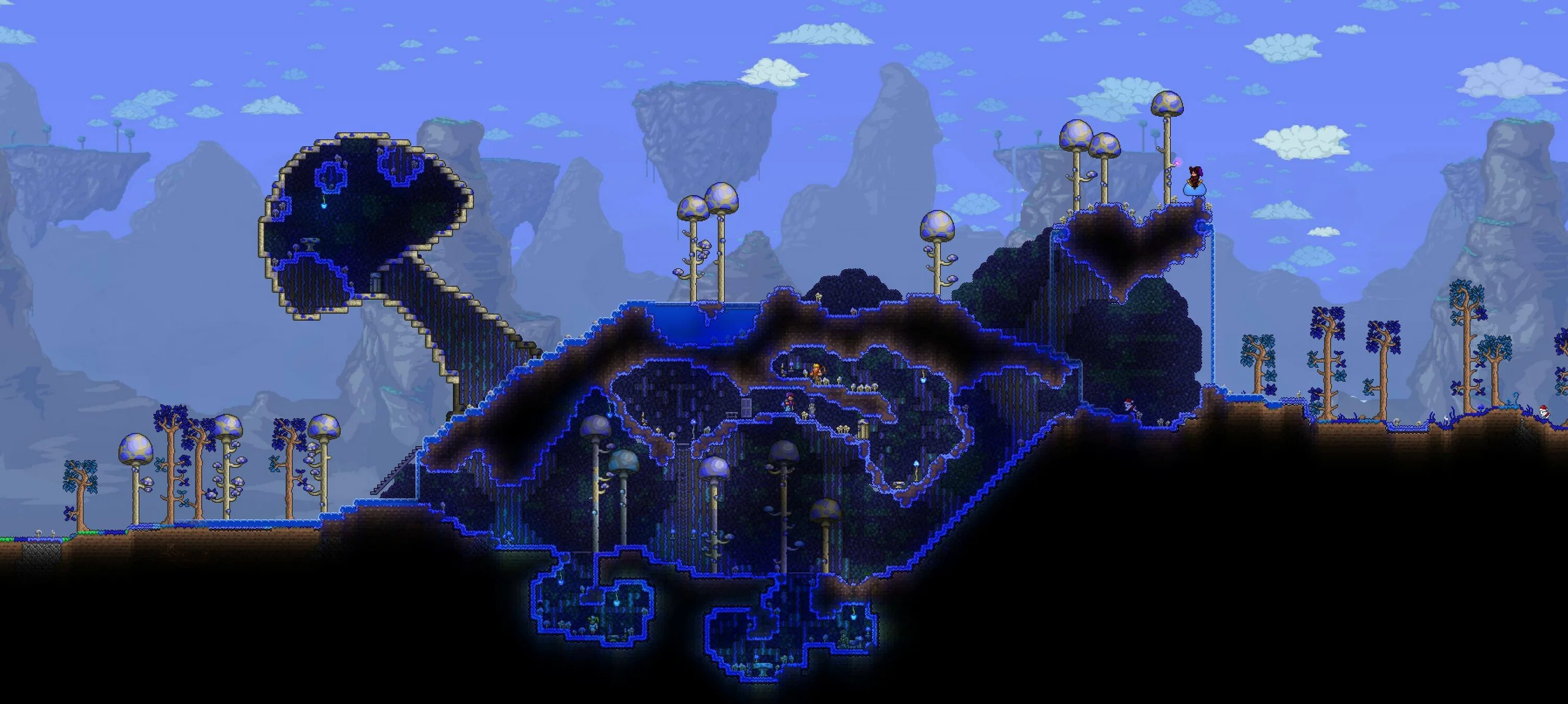 Catalyst terraria. Дом Святой биом террария 1.4. Лесной биом террария 1.4. Террария 1.4 грибной биом. НПС террария 1.4.4.