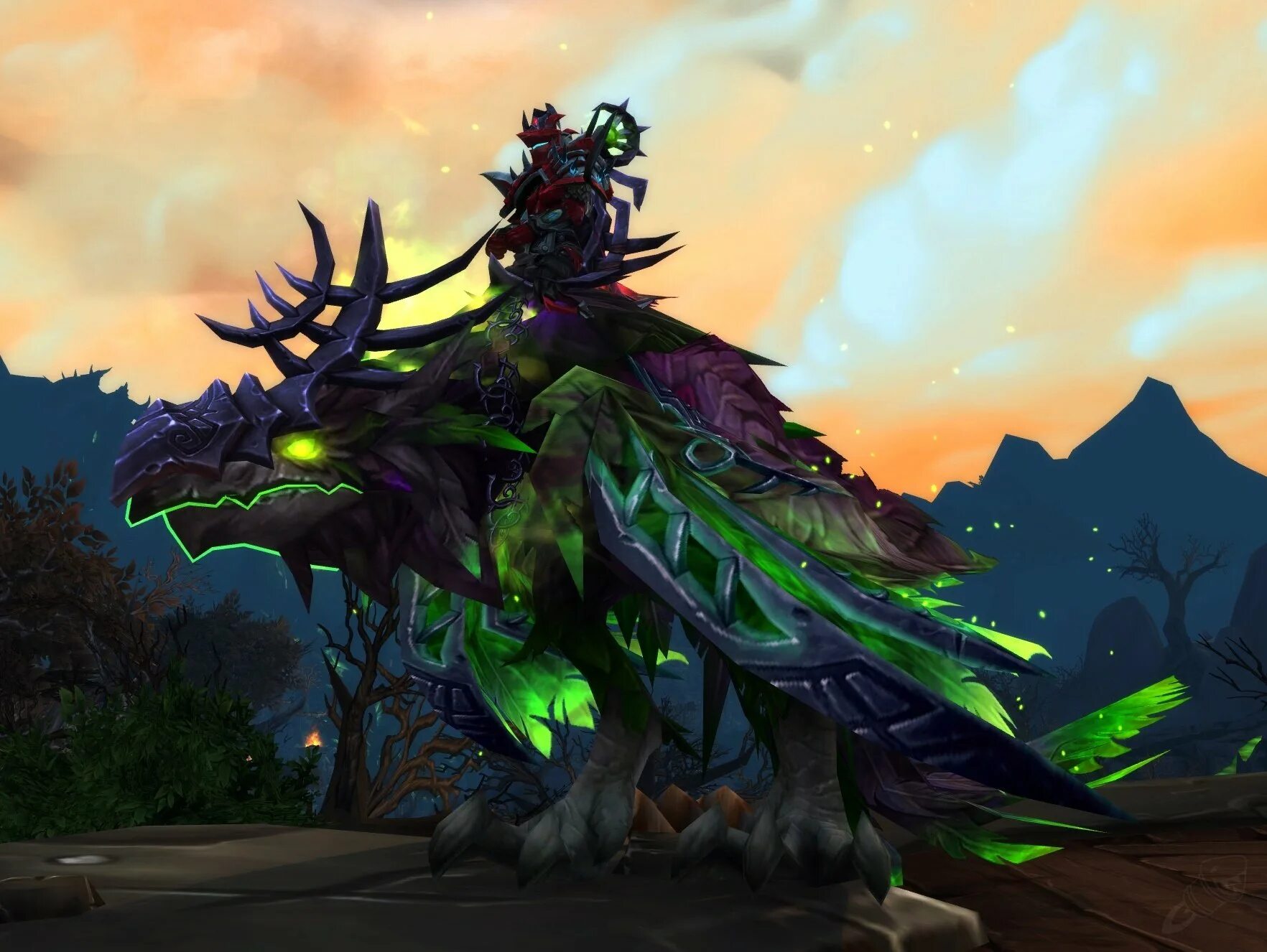 Маунты вов. World of Warcraft Маунт. Маунт ворон wow. Оскверненный грознокрыл. Поводья оскверненного грознокрыла