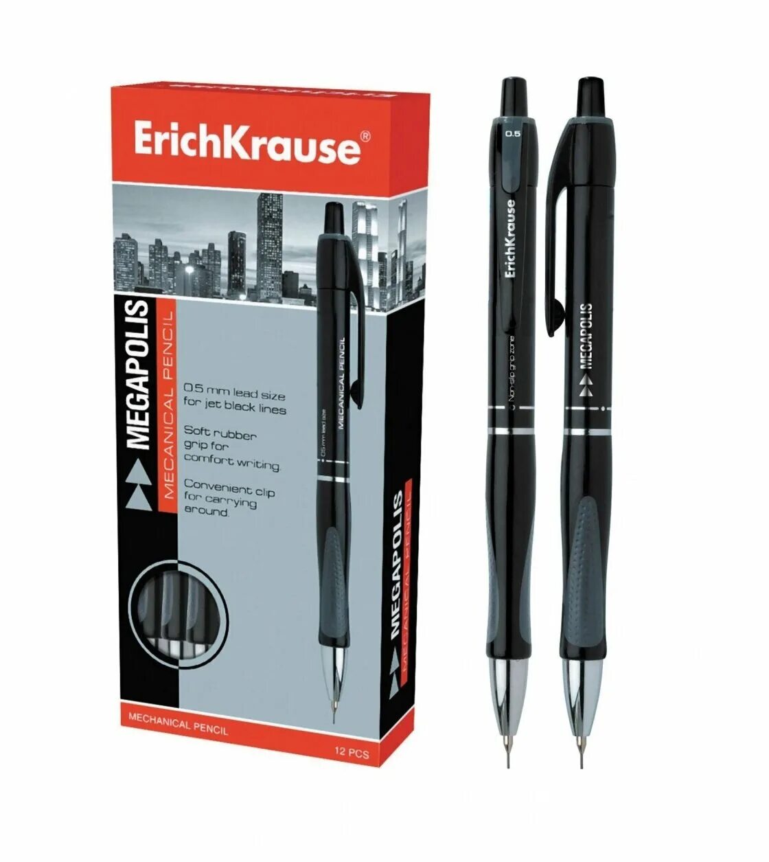 механический карандаш erich krause. 5мм, нв (в тубусе по 60 шт. карандаш механический 0. ). автоматический карандаш erich krause.