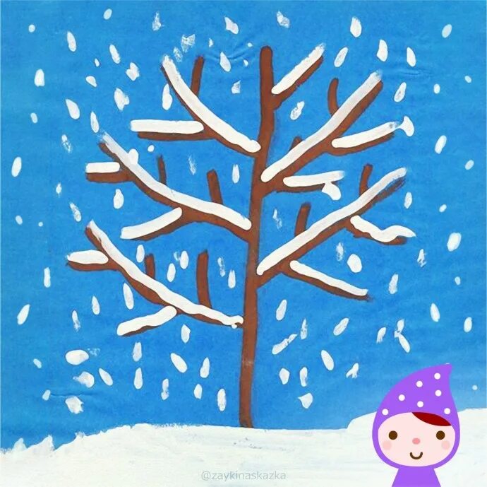 Деревья в снегу вторая младшая. Рисование: «зимнее дерево» (т. Комарова, с.73). Рисование «деревья в инее» (т. с. Комарова, стр. 91). Рисование развесистое дерево в средней группе Комарова. Красивое развесистое дерево старшая группа рисование.