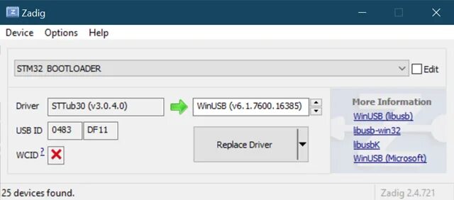 Usb dfu device. Ридера rd-03ab. libusb. программа zadig для windows 7. драйвера hid.