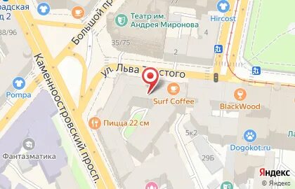 Ул льва толстого на карте