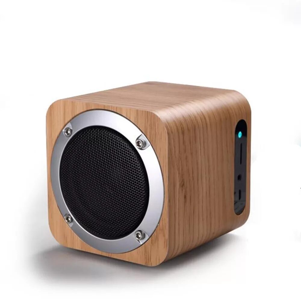 Bluetooth колонка Wooden Speaker. Колонка Wooden Speaker деревянная. Деревянная беспроводная Bluetooth-колонка Wooden Speaker. Портативная колонка мини-спикер куб.