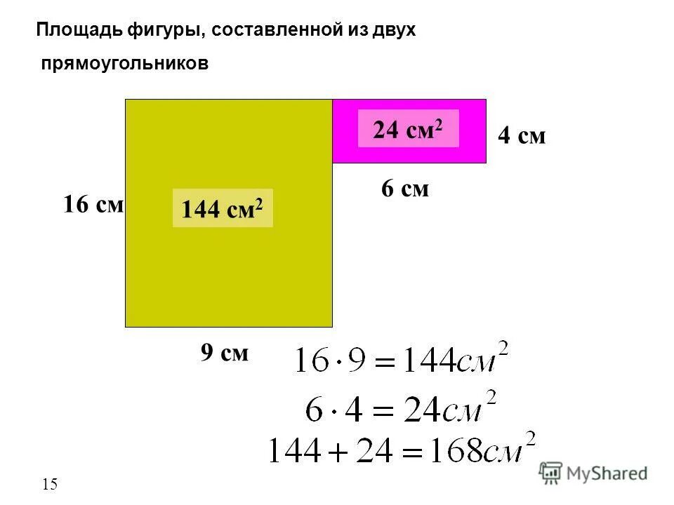 Составить пл. Площадь двух прямоугольников. Как найти площадь фигуры. Площадь прямоугольника 2. Площадь фигуры прямоугольника.