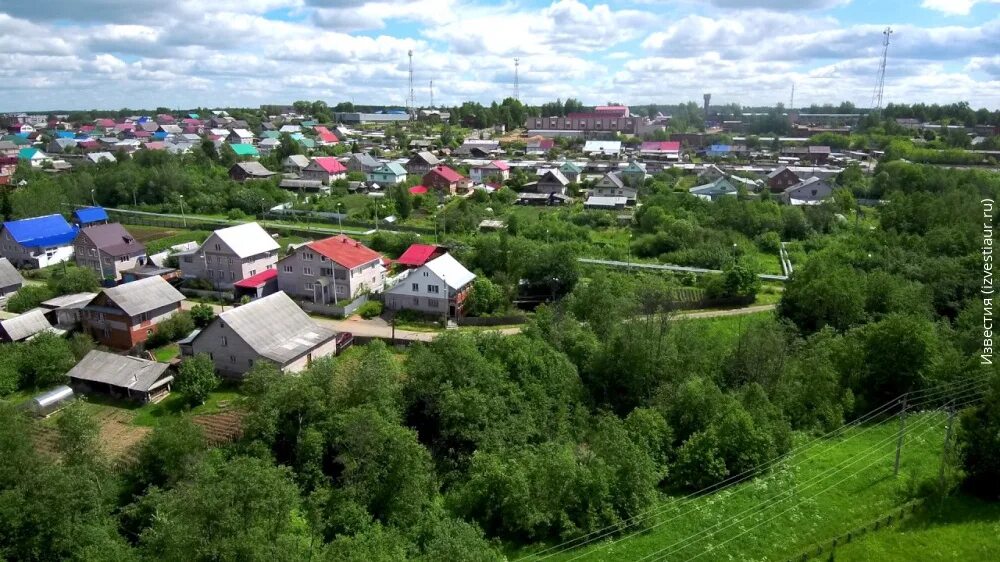 To Udmurt Republic the new entrance stele appeared at the settlement Game Region