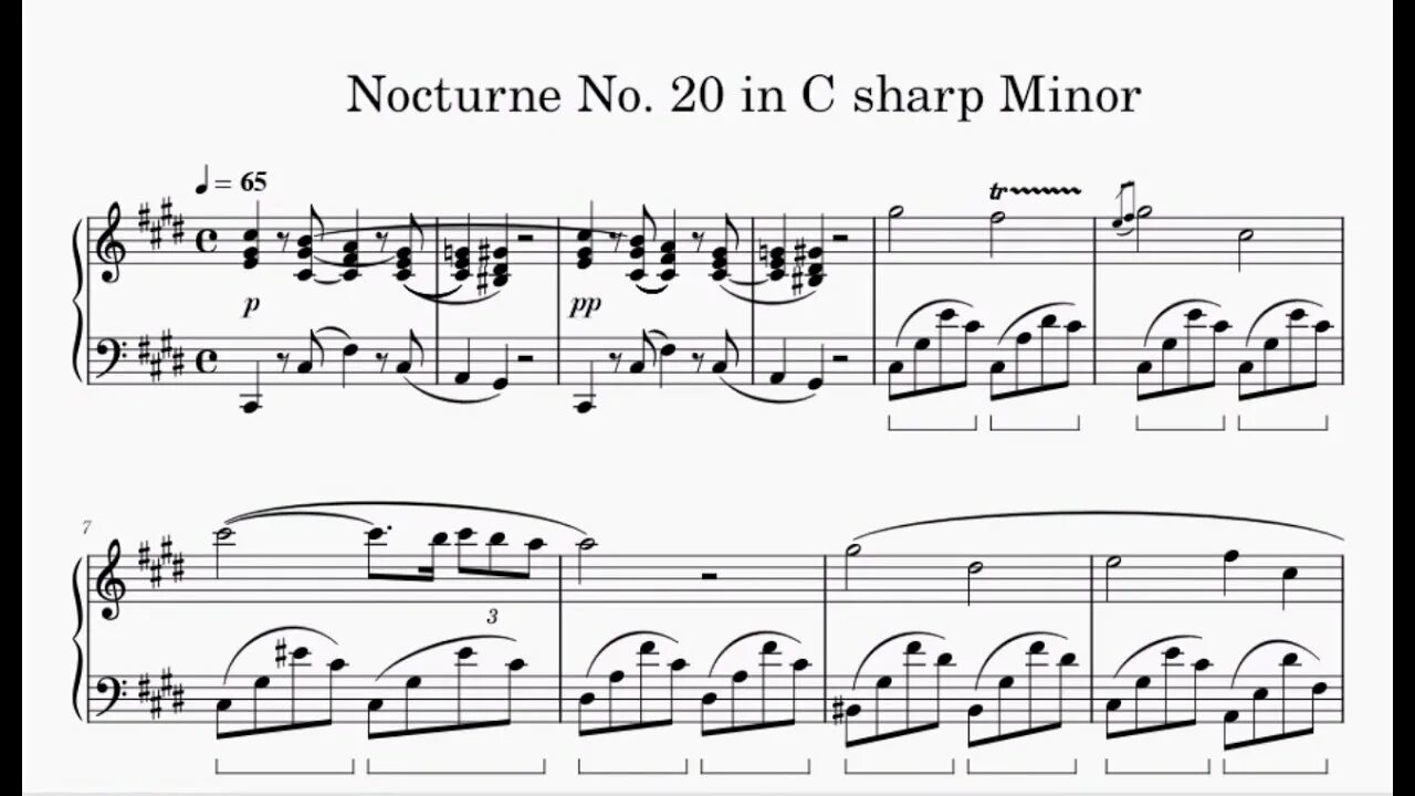 Шопен c sharp minor. Ноктюрн c-sharp minor. шопен ноктюрн до минор ноты. chopin - nocturne in c sharp minor. chopin: nocturne no. 20 in c-sharp minor, op. posth. милош магин.