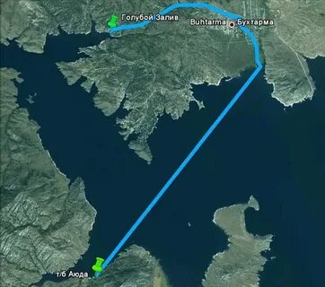 Мост через бухтарминское водохранилище на карте