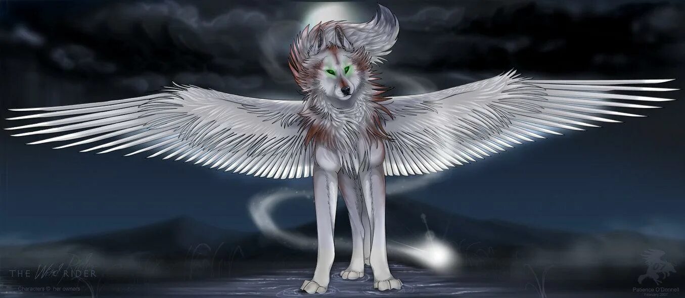 Крылатая собака. Симуран крылатый волк. Симуран демон. Симаргл Симуран. Фурри Симуран.