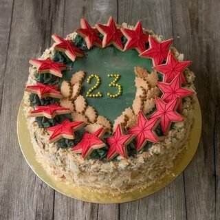 Тортик папе на 23 февраля