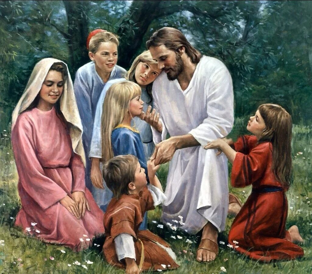 Люди дети богов. Христос и дети. Иисус Христос и дети. ICUC S detcmi. Изображение Иисуса Христа с детьми.