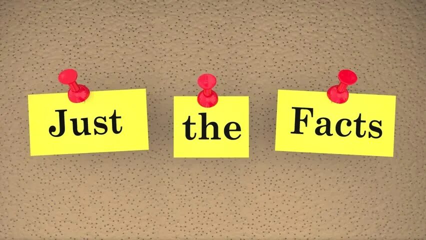 Just fact. Just facts. back to basics. inscription on the back. back to basics company.