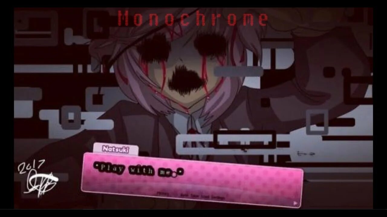Доки доки страшно. Моника доки доки литературный скример. doki doki literature club скримеры.