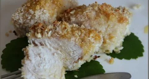 Куриное филе с сыром в сухарях
