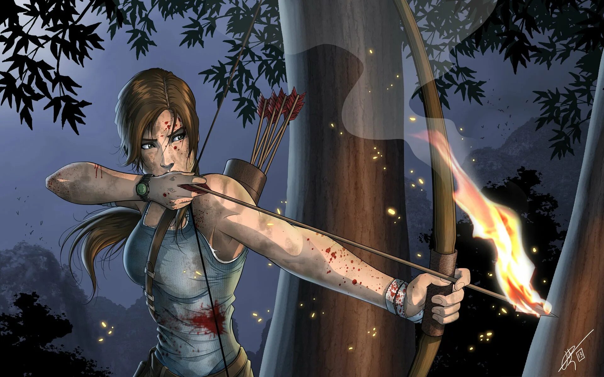 Томб райдер луки. Lara croft tomb raider. tomb raider 2013. лук лары крофт из томб райдер. lara croft 2013 art.