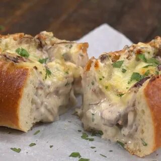 Булочки с сыром и грибами