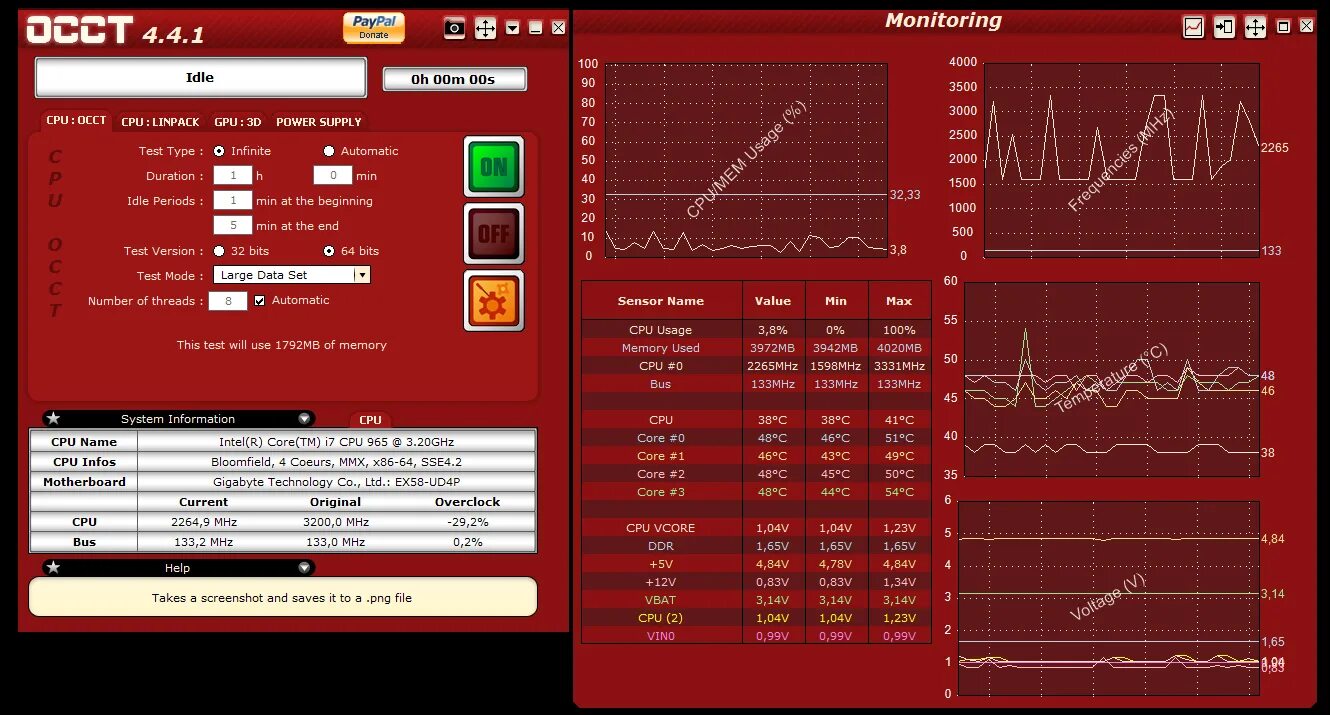 Программа стресс тест компьютера. Стресс тест occt. overclock checking tool – occt. прога для теста пк. тест процессора на стабильность.