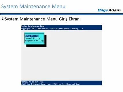 System maintenance