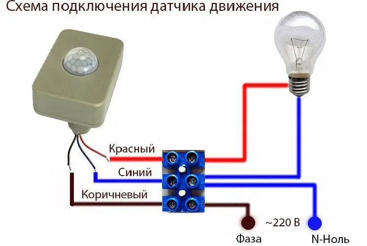 Схема подключения прожектора через выключатель без датчика движения in 2025 Lamp