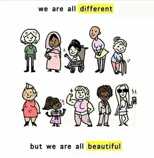 We are all different. We are different Мем. Are we all we are. We defrent. Different is beautiful