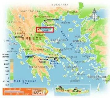 Найдите на карте самую