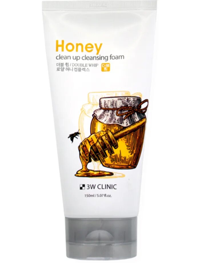 Cleansing up. Пенка для умывания лица с медом Honey clean up Cleansing Foam, 3w Clinic 150 мл 68972. 3w пенка очищающая, мёд "Honey clean up Cleansing Foam. 3w Clinic Collagen Foam Cleansing. 3w Clinic пенка-скраб для ежедневного применения с красным женьшенем.