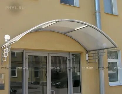 Козырек из профильной трубы