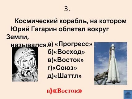 Гагарин облетел вокруг земли