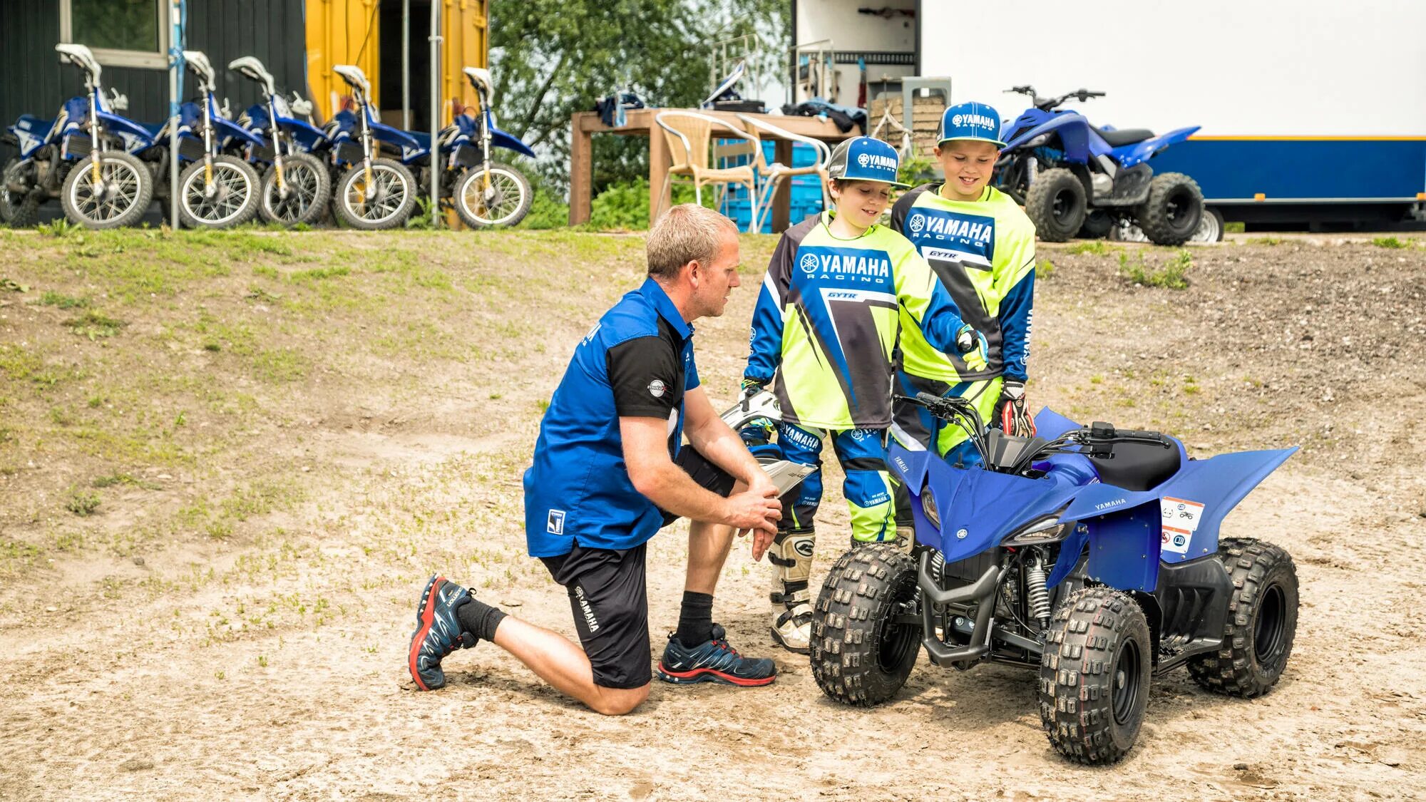 Когда появился спорт квадробика. Yamaha YFZ 50. Квадроспорт. Yamaha quadrocycle. Детский Квадроспорт.