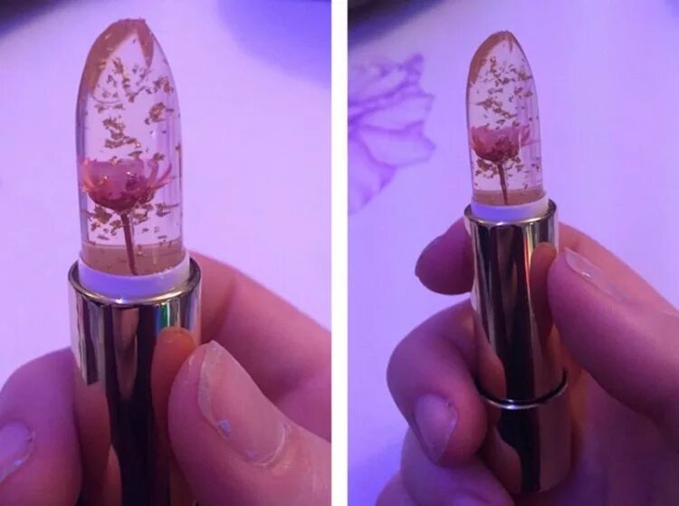 помада с цветами внутри. прозрачная помада. помада для губ с цветком внутри. прозрачная помада для губ с цветком. прозрачная помада с цветочком.