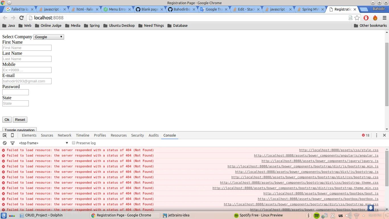 Failed to find com. Failed to load resource: the Server responded with a status of 404 (not found). Failed to load Server name. Failed to load resource: net::err_file_not_found. The Server responded with an Error. The Error message is in the JAVASCRIPT Console. Переводчик.