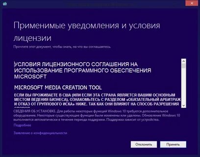 Условия лицензии