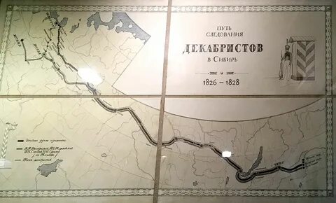 Путь декабристов в сибирь