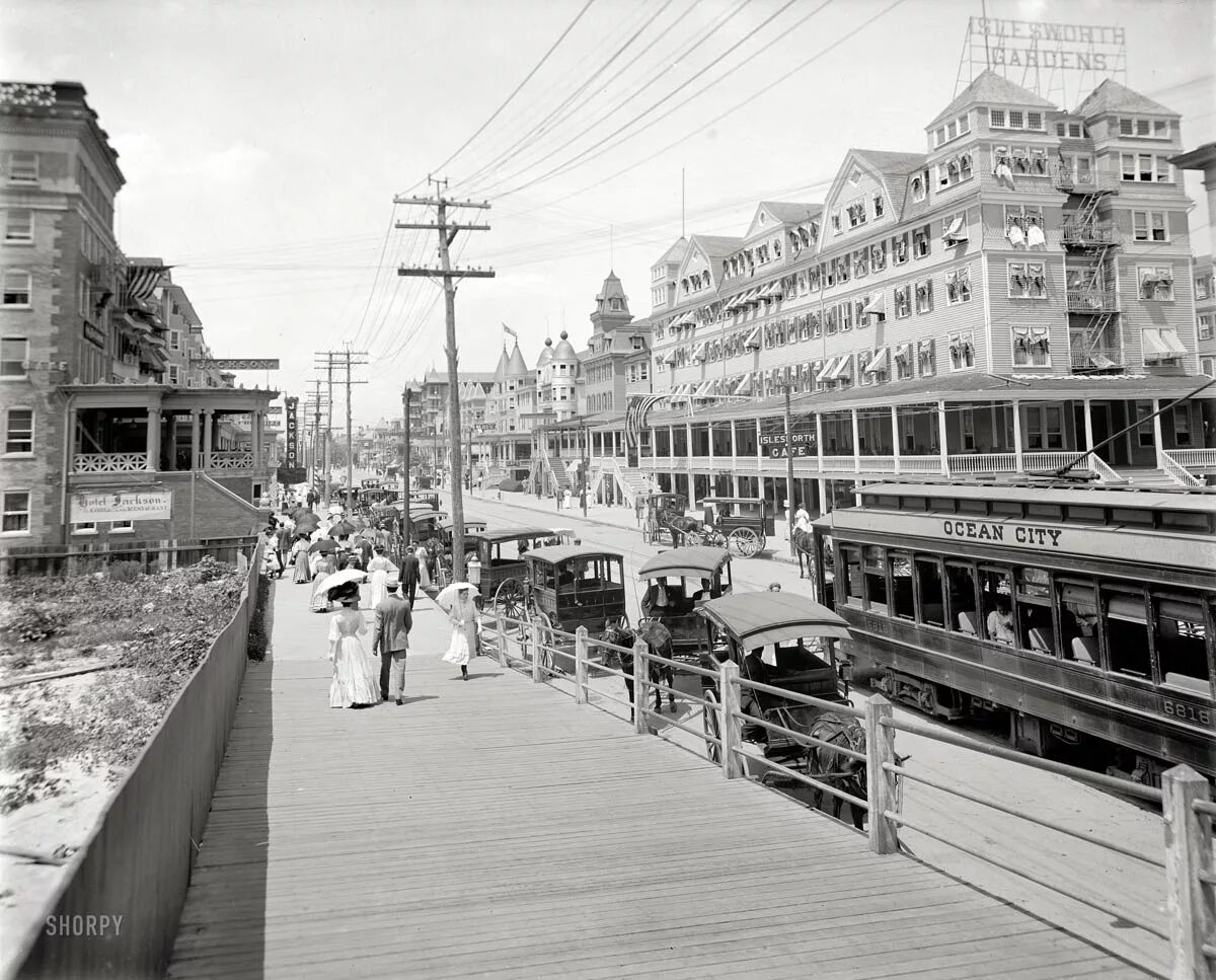 Atlantic City 19 век. Нью джерси 20 век. США 1900. Детройт в прошлом 1900.