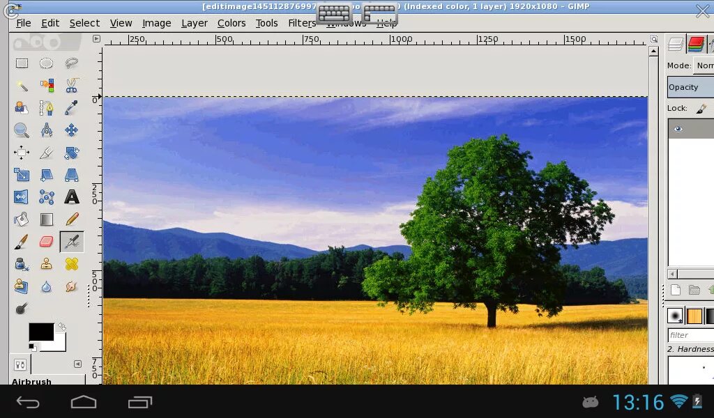 Редактор imaging. Редактор с плакатом. image editor. пейзаж в приложение gimp. фоны из программы gimp.