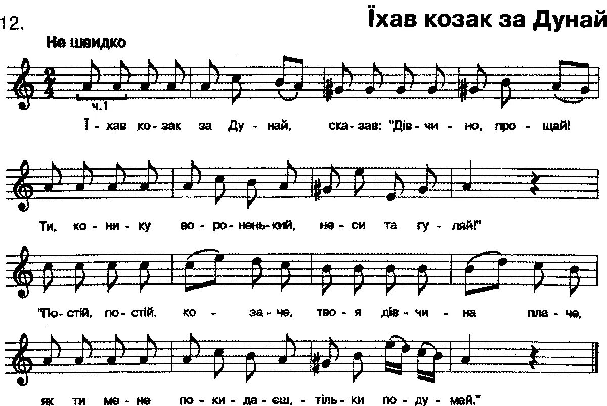 Украинская народная песня. Ехал казак за Дунай Ноты. Їхав Козак за Дунай Ноты. Ехал казак за Дунай Ноты для баяна.