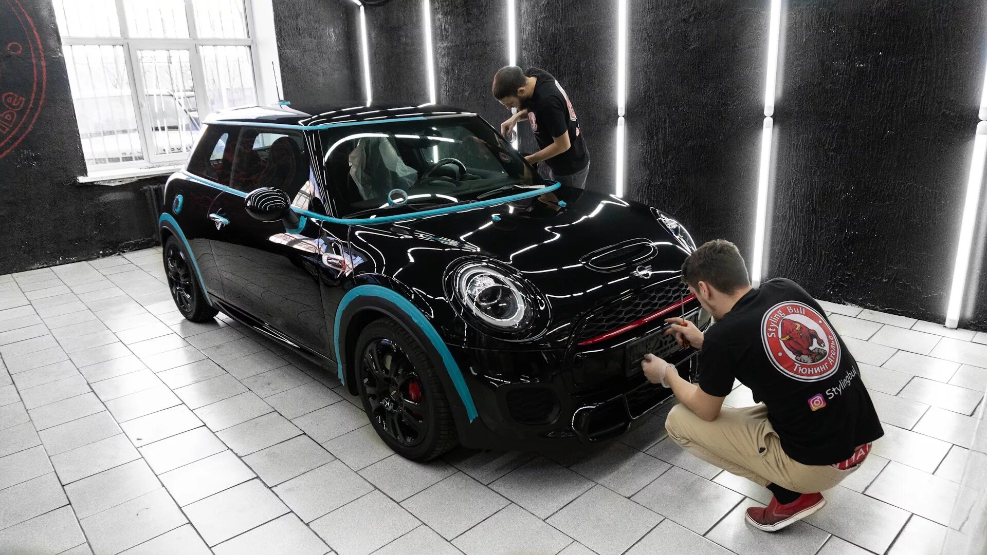 Styling bull. Crazy bull car.