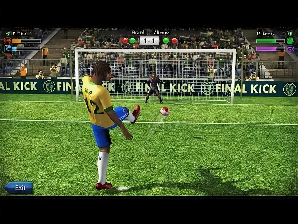 Final kick. Футбол пенальти игра оффлайн. Mobile game Kick Brazil.