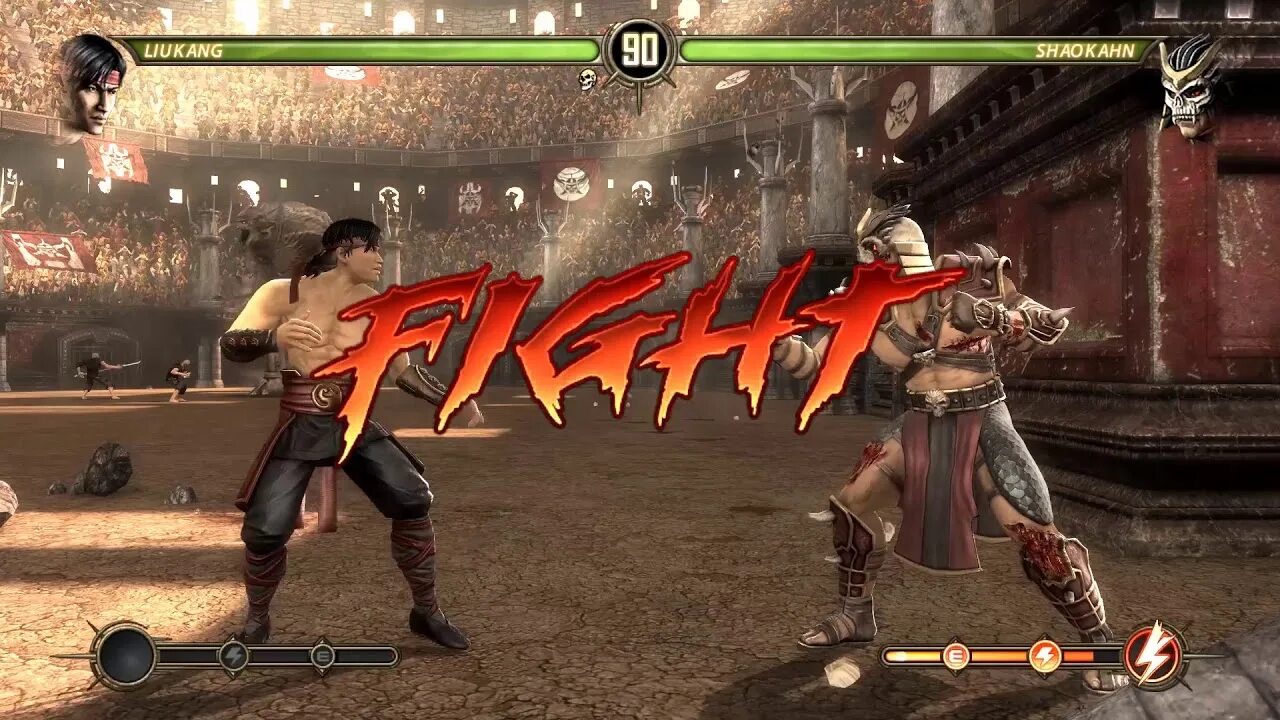Как победить шао кана. Mortal kombat 9 shao kahn vs liu kang. mk 9 liu kang. лю кенг мортал комбат 9. лю канг против шао кана.