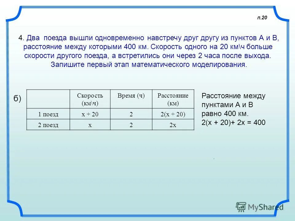 Два туриста вышли из одного поселка. Таблица задач. Таблица для задач с поездами. Задачи на работу таблица. Условие задачи таблицей.