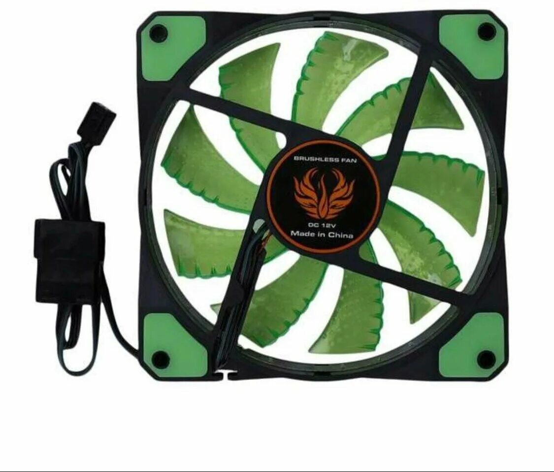 Вентилятор 120 с разъемом Molex. Кулер для компьютера 120х120 12в. 120mm led Silent Computer Case Fan. Китайские вентиляторы с Molex 4pin с подсветкой. Зеленые кулеры