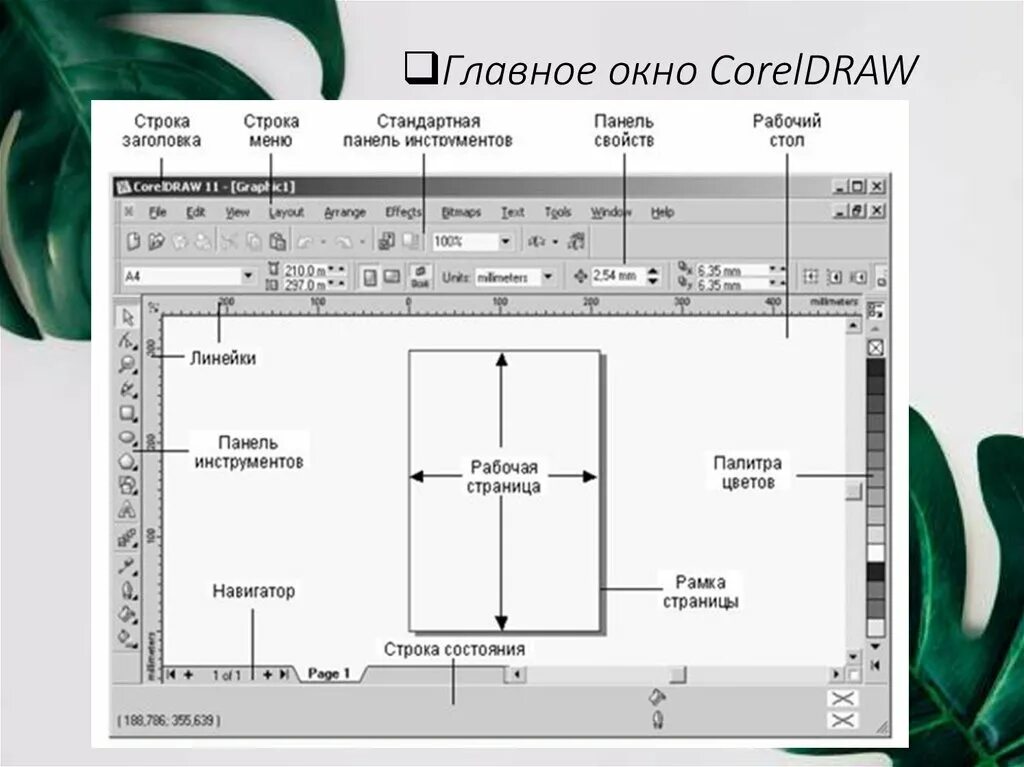 Окно coreldraw. Окно программы coreldraw. Рабочее окно coreldraw. Главное окно coreldraw. Стандартная панель в coreldraw.