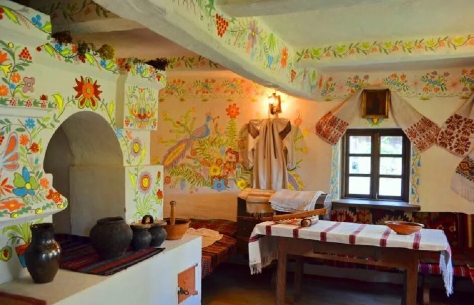 Украинские хаты-мазанки внутри. "южнорусская изба мазанка". Украинский стиль в интерьере. Украинская хата интерьер. Дом солохи.