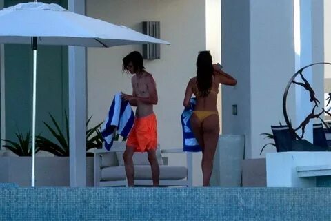 EIZA GONZALEZ and Timothee Chalamet at a Pool in Cabo 06/20/2020.