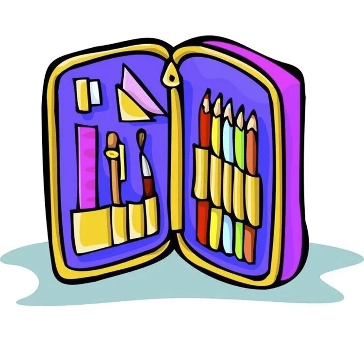 A pencil case in the desk